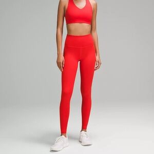 ❤️ NWOT Lululemon Wunder Train 28” Contour Fit Legging Hot Heat Size 4